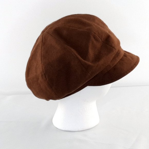 Large Streetwear Brown Button Button Brim Casual Summer Hat - Picture 3 of 7